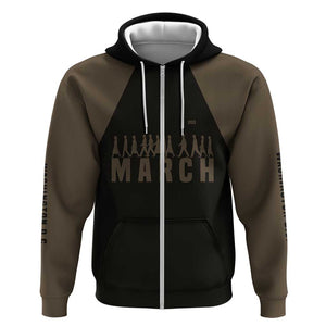 Bayard Rustin Zip Hoodie with March on Washington Design Civil Rights Organizer Tribute - African Pride