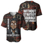 Bayard Rustin Baseball Jersey with Quiet Architect Design Strategy and Courage Civil Rights Tribute - African Pride