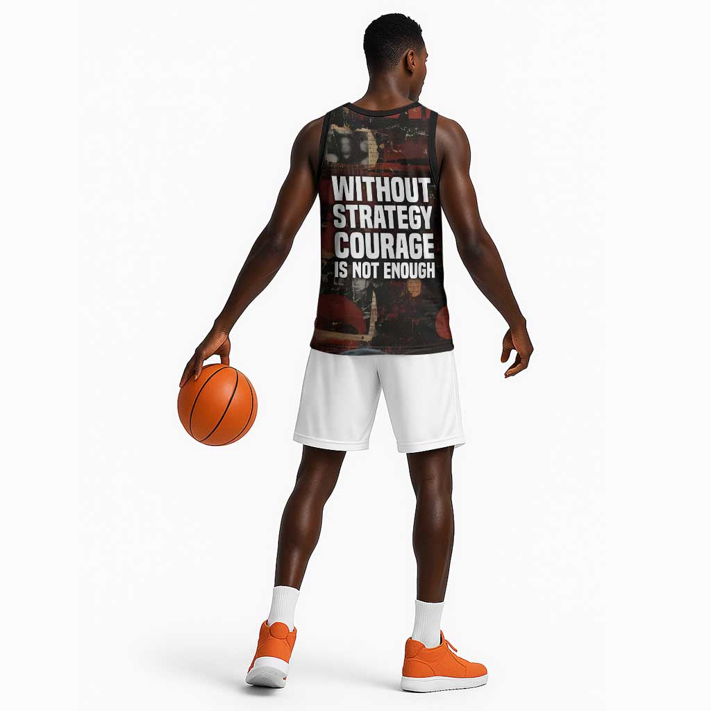 Bayard Rustin Basketball Jersey with Quiet Architect Design Strategy and Courage Civil Rights Tribute - African Pride