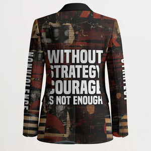Bayard Rustin Blazer with Quiet Architect Design Strategy and Courage Civil Rights Tribute - African Pride