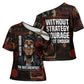 Bayard Rustin Cross Shoulder Shirt with Quiet Architect Design Strategy and Courage Civil Rights Tribute - African Pride