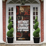 Bayard Rustin Door Cover with Quiet Architect Design Strategy and Courage Civil Rights Tribute - African Pride