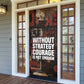 Bayard Rustin Door Cover with Quiet Architect Design Strategy and Courage Civil Rights Tribute - African Pride