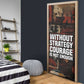 Bayard Rustin Door Cover with Quiet Architect Design Strategy and Courage Civil Rights Tribute - African Pride