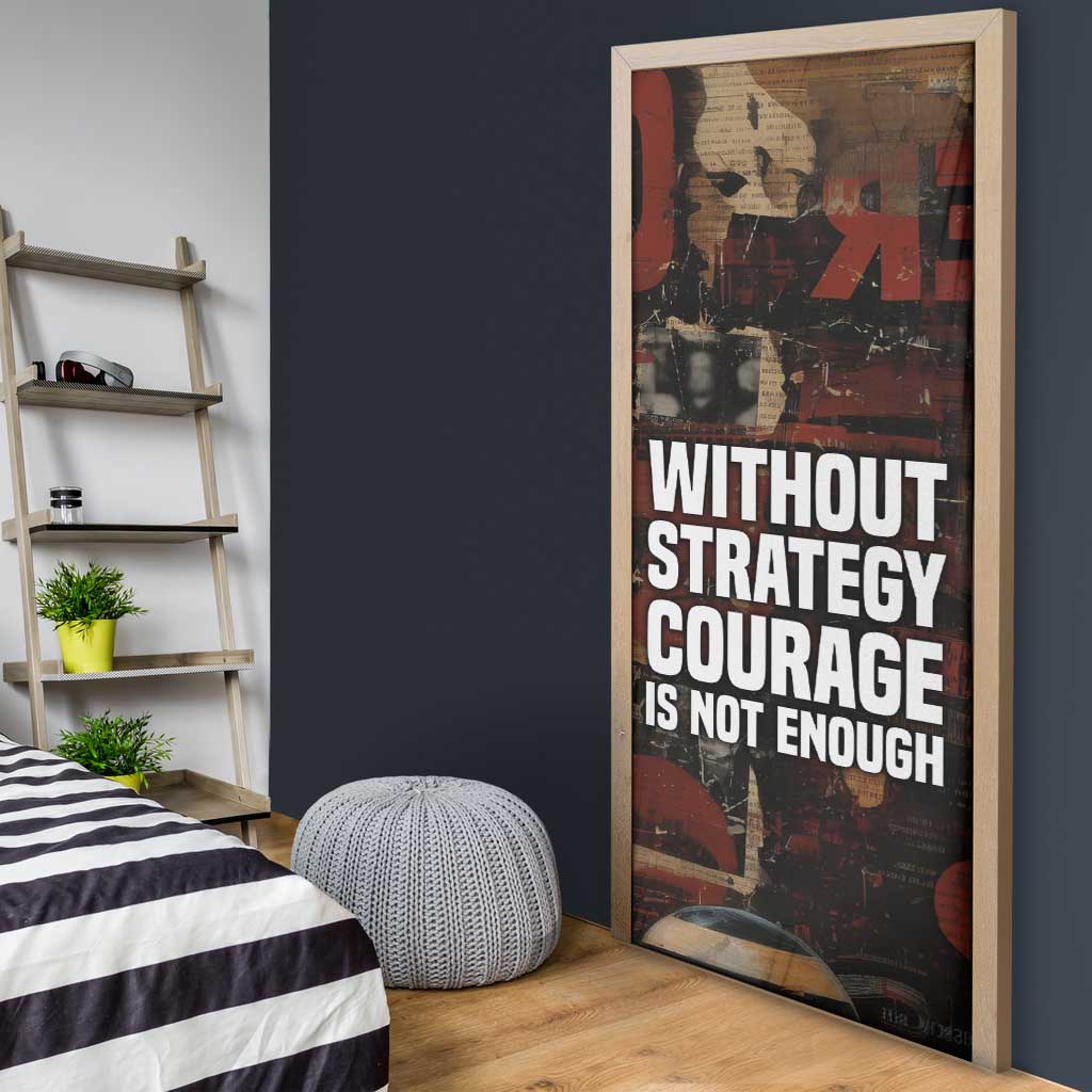 Bayard Rustin Door Cover with Quiet Architect Design Strategy and Courage Civil Rights Tribute - African Pride