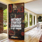 Bayard Rustin Door Cover with Quiet Architect Design Strategy and Courage Civil Rights Tribute - African Pride