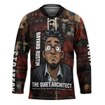Bayard Rustin Hockey Jersey with Quiet Architect Design Strategy and Courage Civil Rights Tribute - African Pride