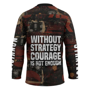 Bayard Rustin Hockey Jersey with Quiet Architect Design Strategy and Courage Civil Rights Tribute - African Pride