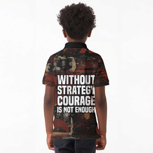 Bayard Rustin Kid Polo Shirt with Quiet Architect Design Strategy and Courage Civil Rights Tribute - African Pride