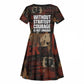 Bayard Rustin Kid Short Sleeve Dress with Quiet Architect Design Strategy and Courage Civil Rights Tribute - African Pride