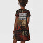 Bayard Rustin Kid Short Sleeve Dress with Quiet Architect Design Strategy and Courage Civil Rights Tribute - African Pride