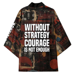 Bayard Rustin Kimono with Quiet Architect Design Strategy and Courage Civil Rights Tribute - African Pride