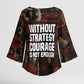 Bayard Rustin Kimono Sleeve Blouse with Quiet Architect Design Strategy and Courage Civil Rights Tribute - African Pride