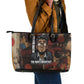 Bayard Rustin Leather Tote Bag with Quiet Architect Design Strategy and Courage Civil Rights Tribute - African Pride