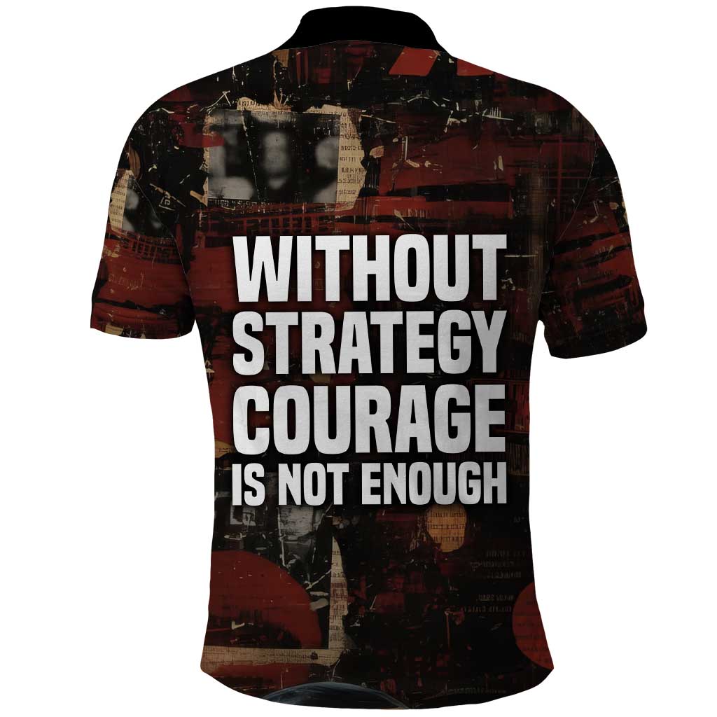 Bayard Rustin Polo Shirt with Quiet Architect Design Strategy and Courage Civil Rights Tribute - African Pride