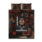 Bayard Rustin Quilt Bed Set with Quiet Architect Design Strategy and Courage Civil Rights Tribute - African Pride