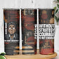 Bayard Rustin Skinny Tumbler with Quiet Architect Design Strategy and Courage Civil Rights Tribute - African Pride