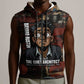 Bayard Rustin Sleeveless Zip Hoodie with Quiet Architect Design Strategy and Courage Civil Rights Tribute - African Pride