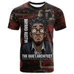 Bayard Rustin T shirt with Quiet Architect Design Strategy and Courage Civil Rights Tribute - African Pride