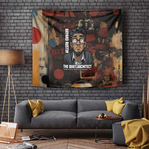 Bayard Rustin Tapestry with Quiet Architect Design Strategy and Courage Civil Rights Tribute - African Pride