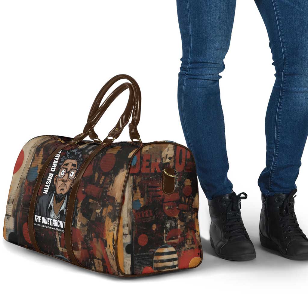 Bayard Rustin Travel Bag with Quiet Architect Design Strategy and Courage Civil Rights Tribute - African Pride