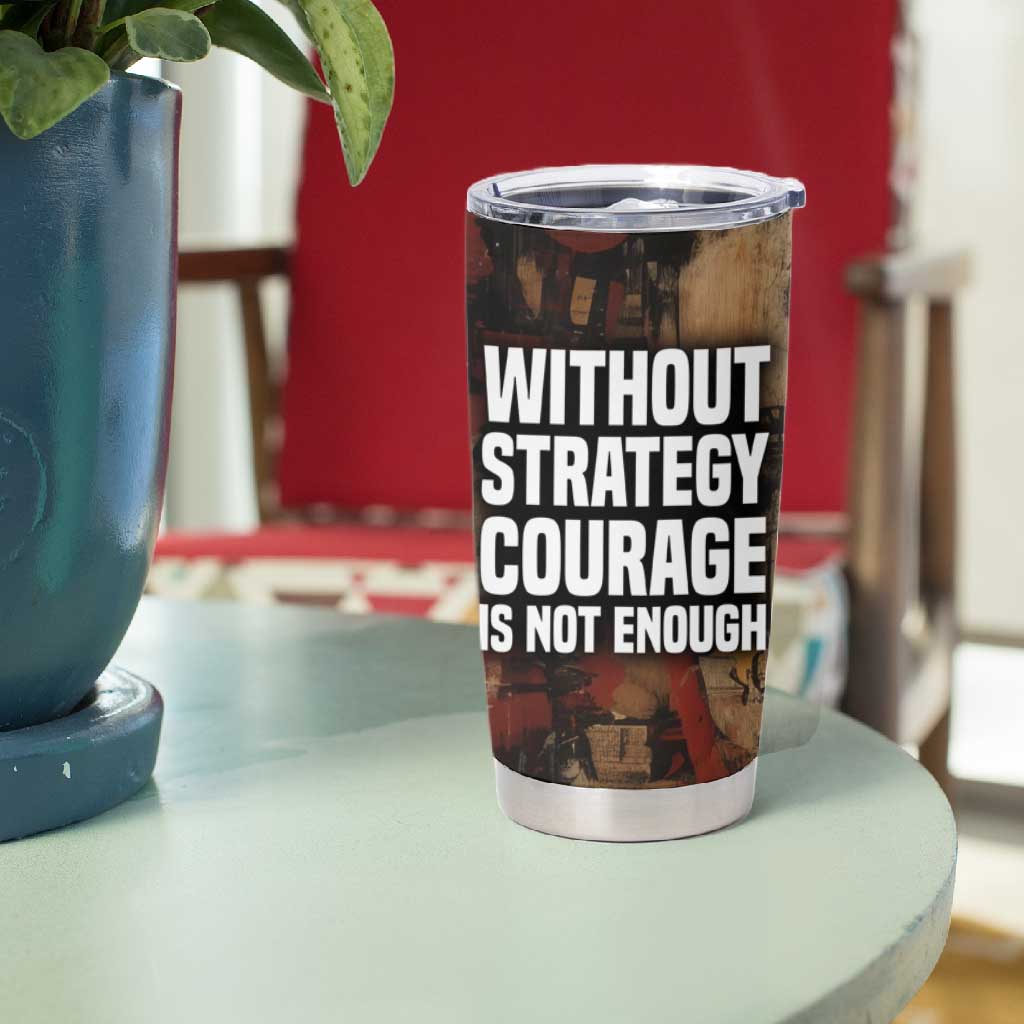 Bayard Rustin Tumbler Cup with Quiet Architect Design Strategy and Courage Civil Rights Tribute - African Pride