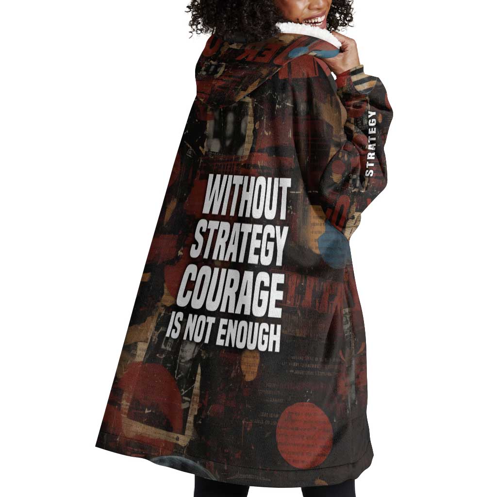 Bayard Rustin Wearable Blanket Hoodie with Quiet Architect Design Strategy and Courage Civil Rights Tribute - African Pride