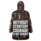 Bayard Rustin Wearable Blanket Hoodie with Quiet Architect Design Strategy and Courage Civil Rights Tribute - African Pride