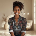 Bayard Rustin Women Casual Shirt with Quiet Architect Design Strategy and Courage Civil Rights Tribute - African Pride