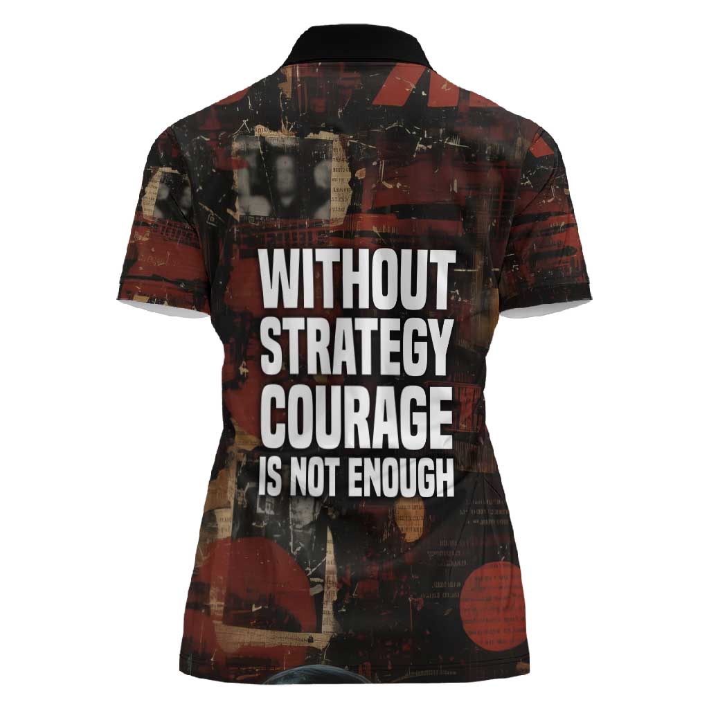 Bayard Rustin Women Polo Shirt with Quiet Architect Design Strategy and Courage Civil Rights Tribute - African Pride