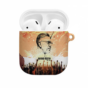 Bayard Rustin AirPods Case with Radical Nonviolence Design Protest Crowd and Courage Civil Rights Tribute - African Pride