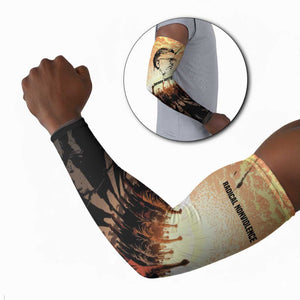 Bayard Rustin Arm Sleeves with Radical Nonviolence Design Protest Crowd and Courage Civil Rights Tribute - African Pride