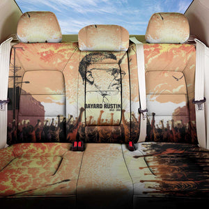 Bayard Rustin Back Car Seat Cover with Radical Nonviolence Design Protest Crowd and Courage Civil Rights Tribute - African Pride