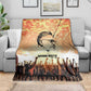 Bayard Rustin Blanket with Radical Nonviolence Design Protest Crowd and Courage Civil Rights Tribute - African Pride