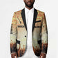 Bayard Rustin Blazer with Radical Nonviolence Design Protest Crowd and Courage Civil Rights Tribute - African Pride