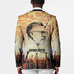 Bayard Rustin Blazer with Radical Nonviolence Design Protest Crowd and Courage Civil Rights Tribute - African Pride