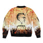 Bayard Rustin Bomber Jacket with Radical Nonviolence Design Protest Crowd and Courage Civil Rights Tribute - African Pride