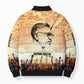 Bayard Rustin Bomber Puffer Jacket with Radical Nonviolence Design Protest Crowd and Courage Civil Rights Tribute - African Pride