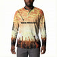 Bayard Rustin Button Sweatshirt with Radical Nonviolence Design Protest Crowd and Courage Civil Rights Tribute