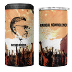 Bayard Rustin 4 in 1 Can Cooler Tumbler with Radical Nonviolence Design Protest Crowd and Courage Civil Rights Tribute - African Pride