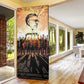 Bayard Rustin Door Cover with Radical Nonviolence Design Protest Crowd and Courage Civil Rights Tribute - African Pride