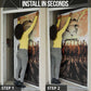 Bayard Rustin Door Cover with Radical Nonviolence Design Protest Crowd and Courage Civil Rights Tribute - African Pride
