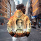 Bayard Rustin Hoodie with Radical Nonviolence Design Protest Crowd and Courage Civil Rights Tribute - African Pride