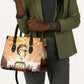 Bayard Rustin Leather Bag with Radical Nonviolence Design Protest Crowd and Courage Civil Rights Tribute - African Pride