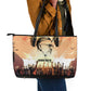 Bayard Rustin Leather Tote Bag with Radical Nonviolence Design Protest Crowd and Courage Civil Rights Tribute - African Pride