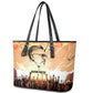 Bayard Rustin Leather Tote Bag with Radical Nonviolence Design Protest Crowd and Courage Civil Rights Tribute - African Pride