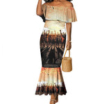 Bayard Rustin Mermaid Dress with Radical Nonviolence Design Protest Crowd and Courage Civil Rights Tribute - African Pride