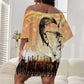 Bayard Rustin Off Shoulder Short Dress with Radical Nonviolence Design Protest Crowd and Courage Civil Rights Tribute - African Pride