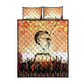 Bayard Rustin Quilt Bed Set with Radical Nonviolence Design Protest Crowd and Courage Civil Rights Tribute - African Pride