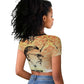 Bayard Rustin Raglan Cropped T shirt with Radical Nonviolence Design Protest Crowd and Courage Civil Rights Tribute - African Pride